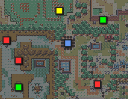 Example of a pack's tracker and map